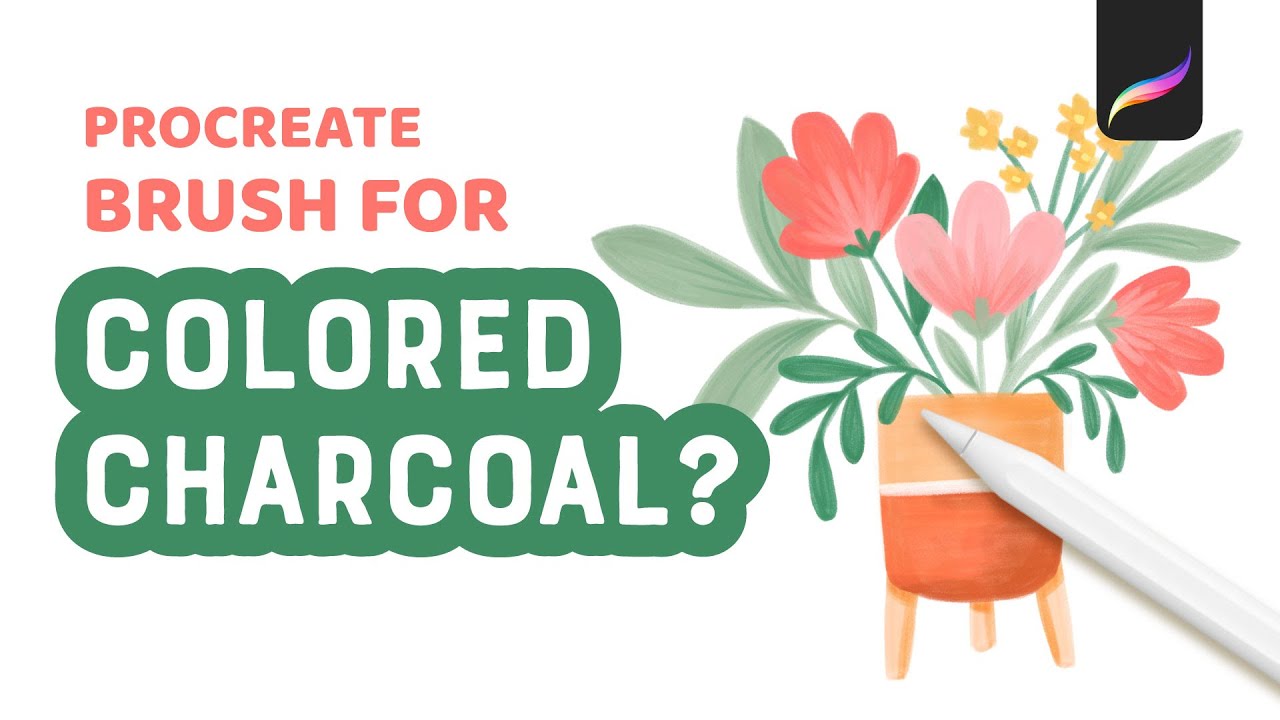 Colored Charcoal Pencil in Procreate | Free Default Brush