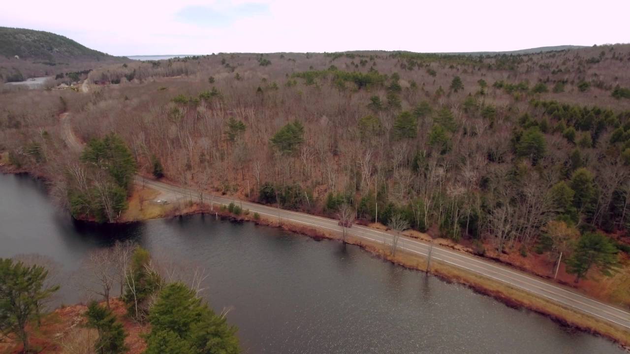 Flight over Megunticook River Camden Maine