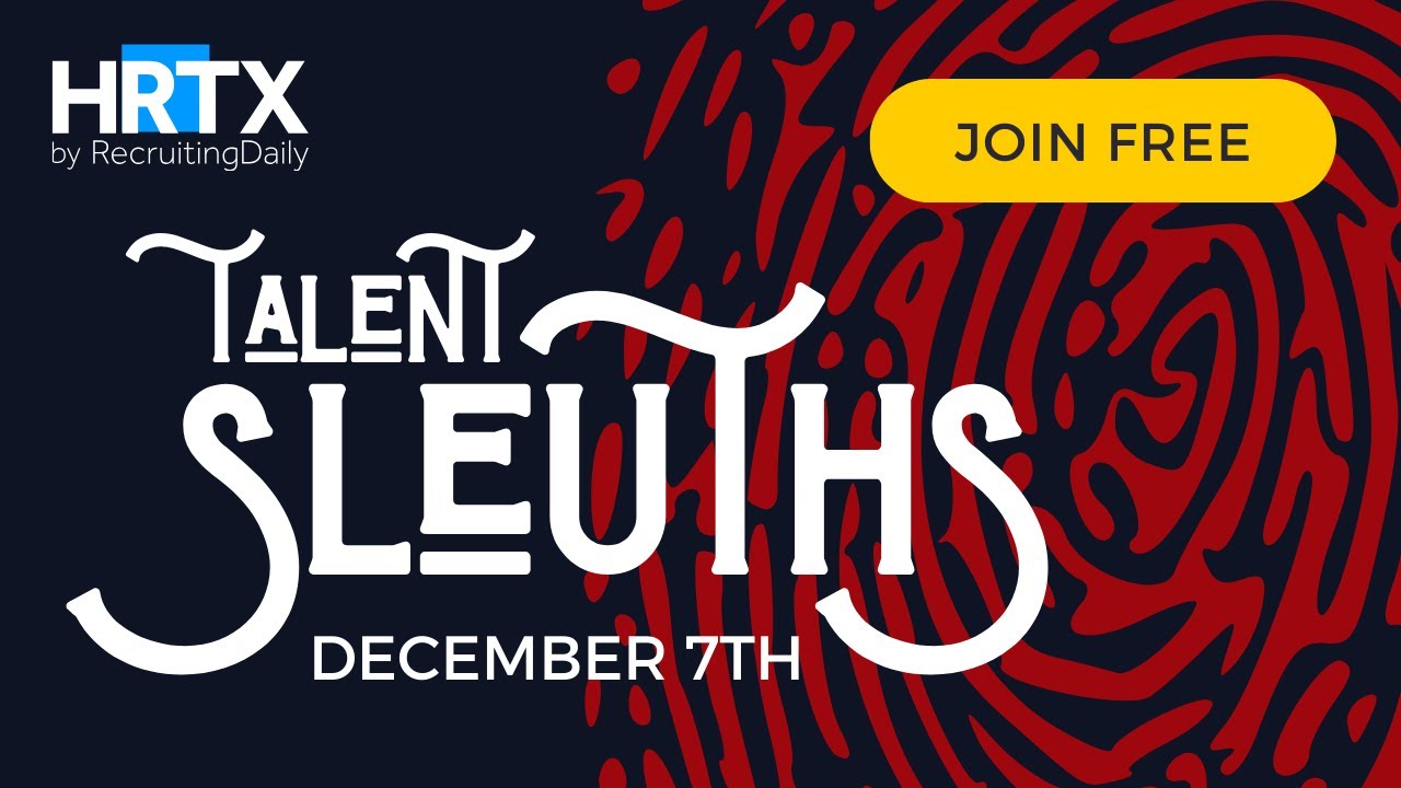 We're going Talent Sleuthing!! Join us on December 7th.