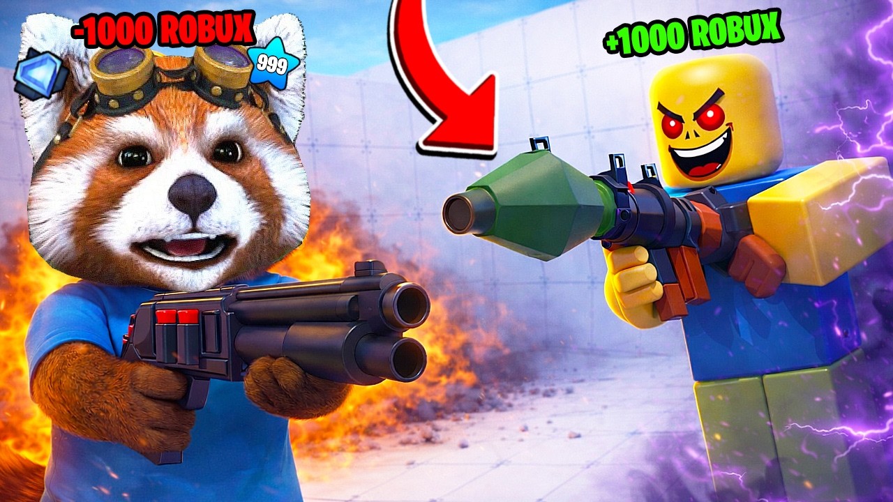AM SUBESTIMAT UN NOOB in RIVALS! M-A COSTAT 1000 ROBUX 😱