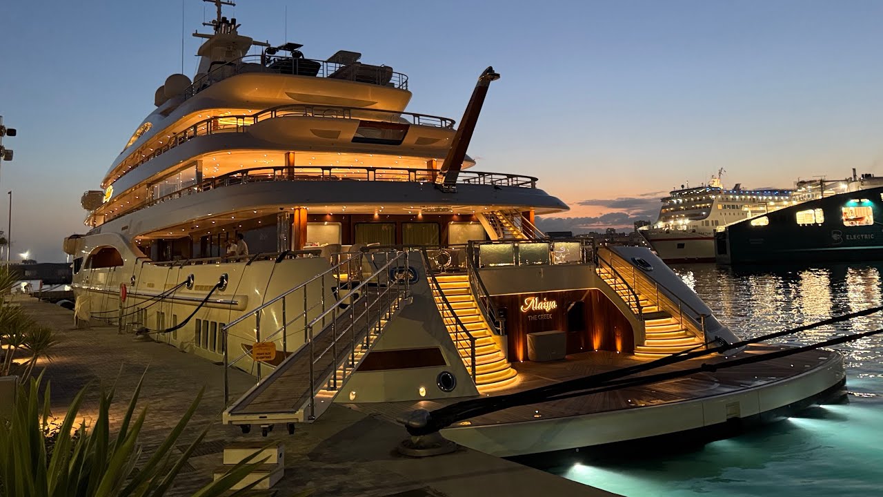 In Malaga ALAIYA (ex. TIS) 🌊 Billionaire Mittal’s 112m Superyacht  by Lürssen (€300m) ✨