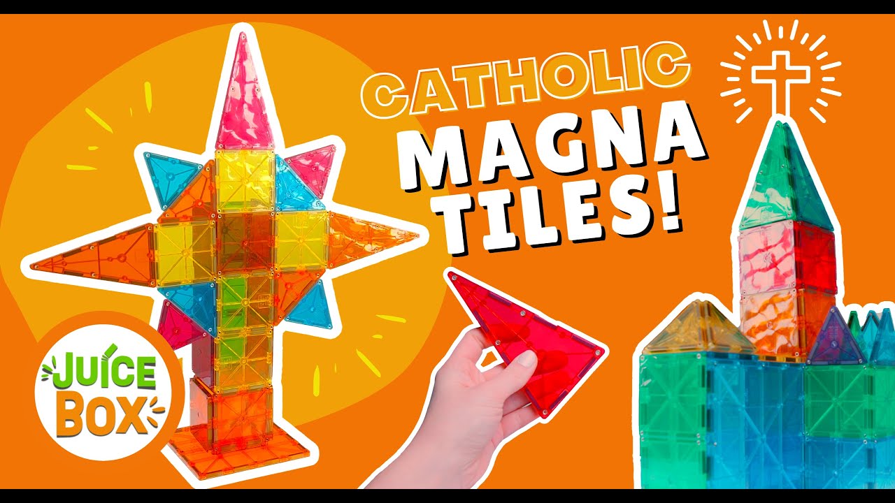 Building Things Inside the Church with Magna-Tiles!