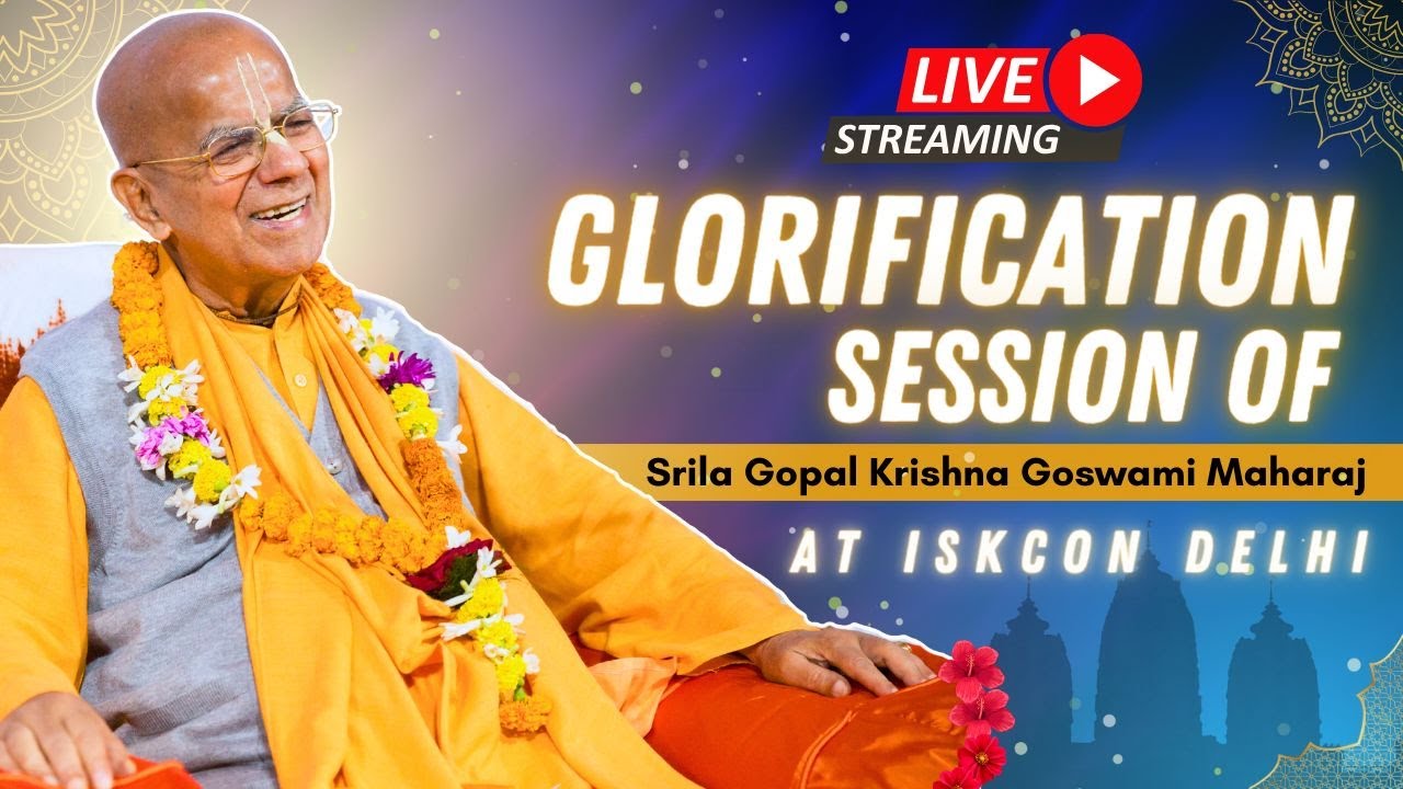 Glorification session in Morning of Srila Gopal Krishna Goswami Maharaj | ISKCON Delhi | 08.05.2024