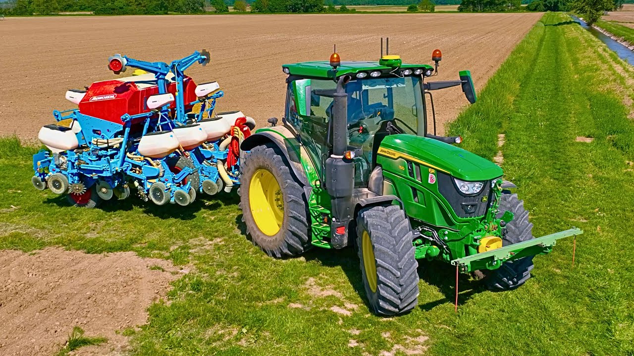 😱 MAÏS 2025 : JOHN DEERE 6R & MONOSEM avec DEMI-TOUR AUTOMATIQUE en BOUT de CHAMPS 🌽💨
