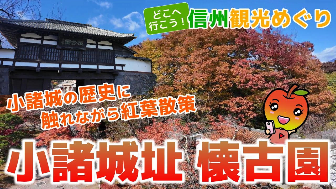 【長野観光　小諸市】小諸城の歴史に触れながら紅葉散策　小諸城址懐古園