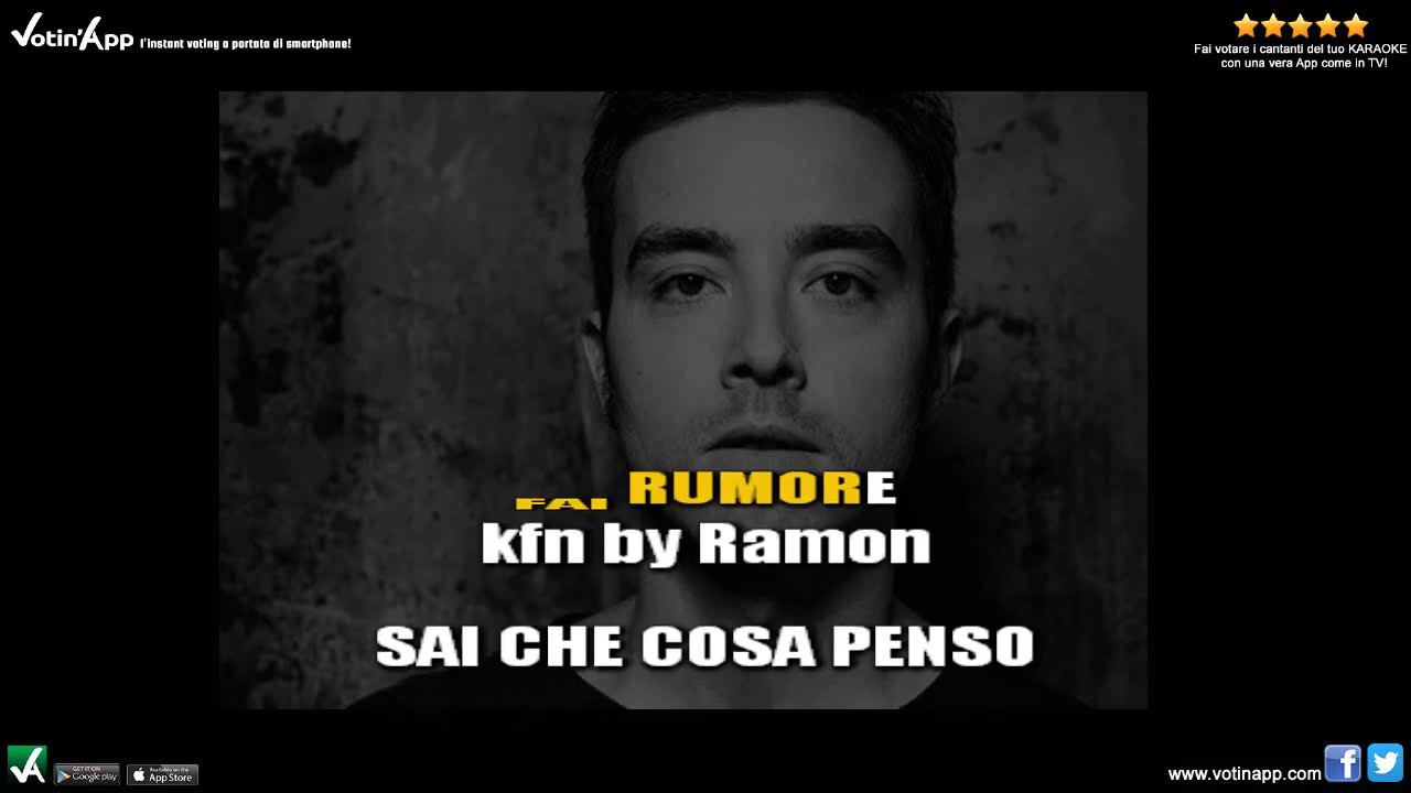 Diodato - Fai rumore  (Karaoke HQ)