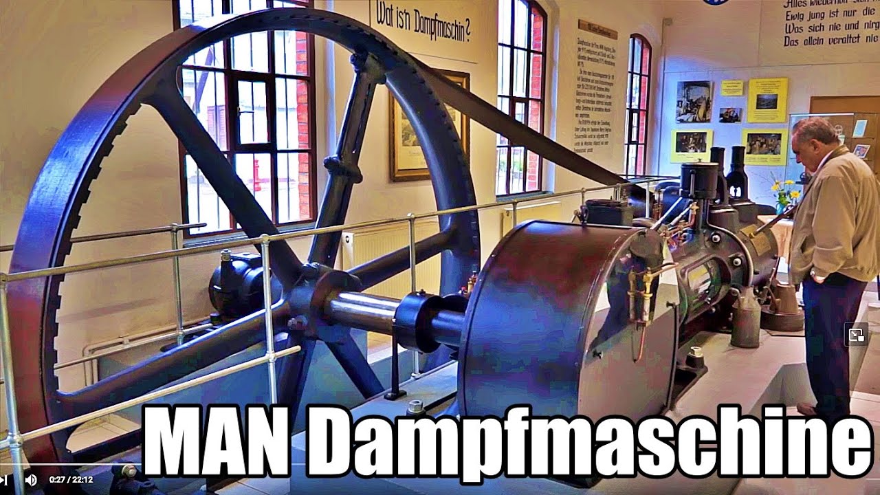 100 Jahre MAN Dampfmaschine Sitzendorf-Harry Voigt l&auml;&szlig;t sie laufen