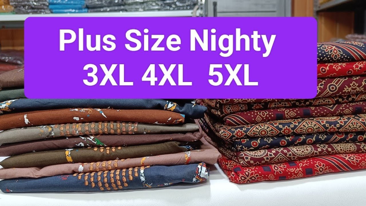 💯 Cotton Ajrakh Plus Size Nighty,3XL 4XL 5XL#onlineshopping #dress #kurti #cotton #nighty #plussize