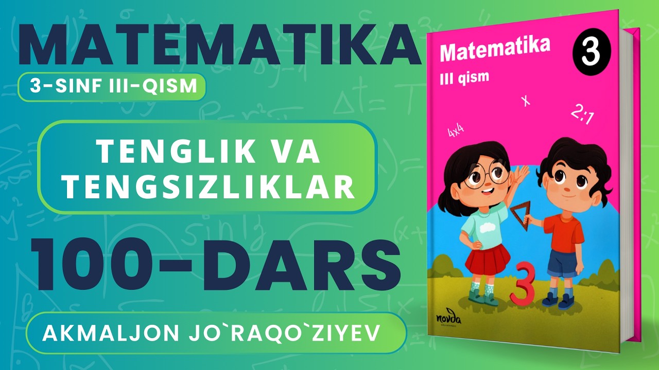 3-SINF MATEMATIKA 100-DARS
