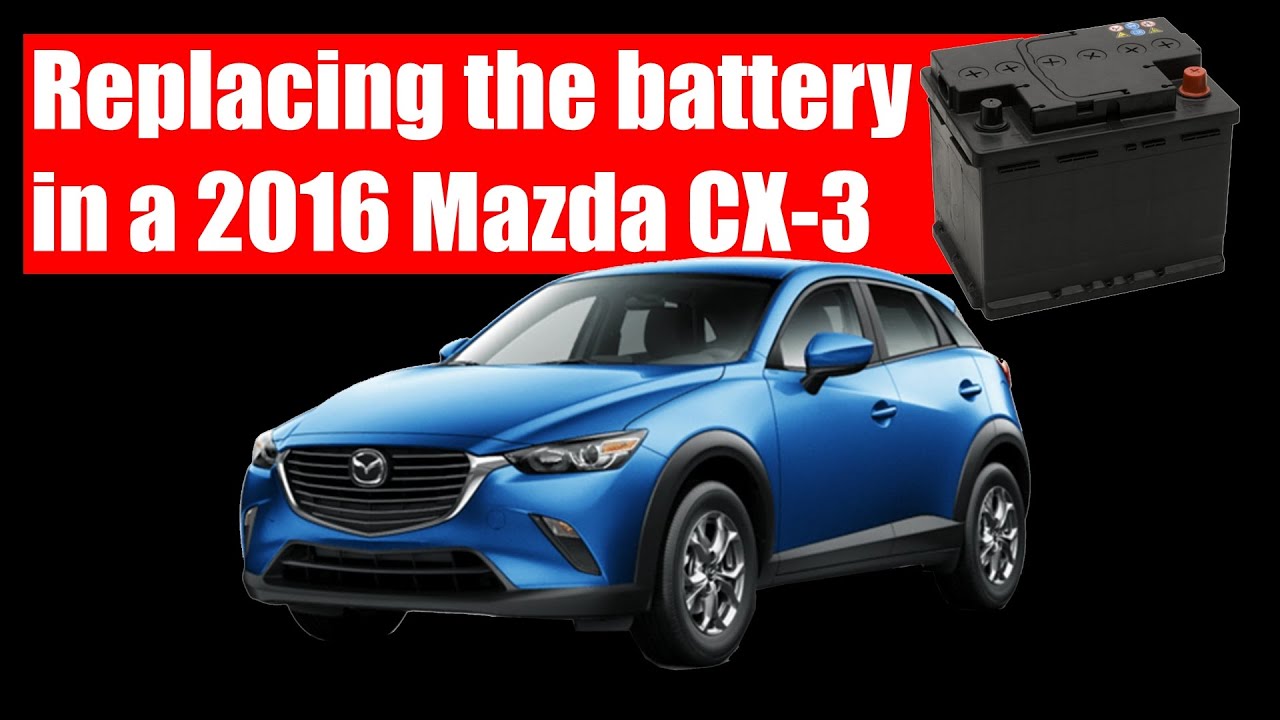 Замена аккумулятора на Mazda CX-3 2016 года | Без системы i-stop