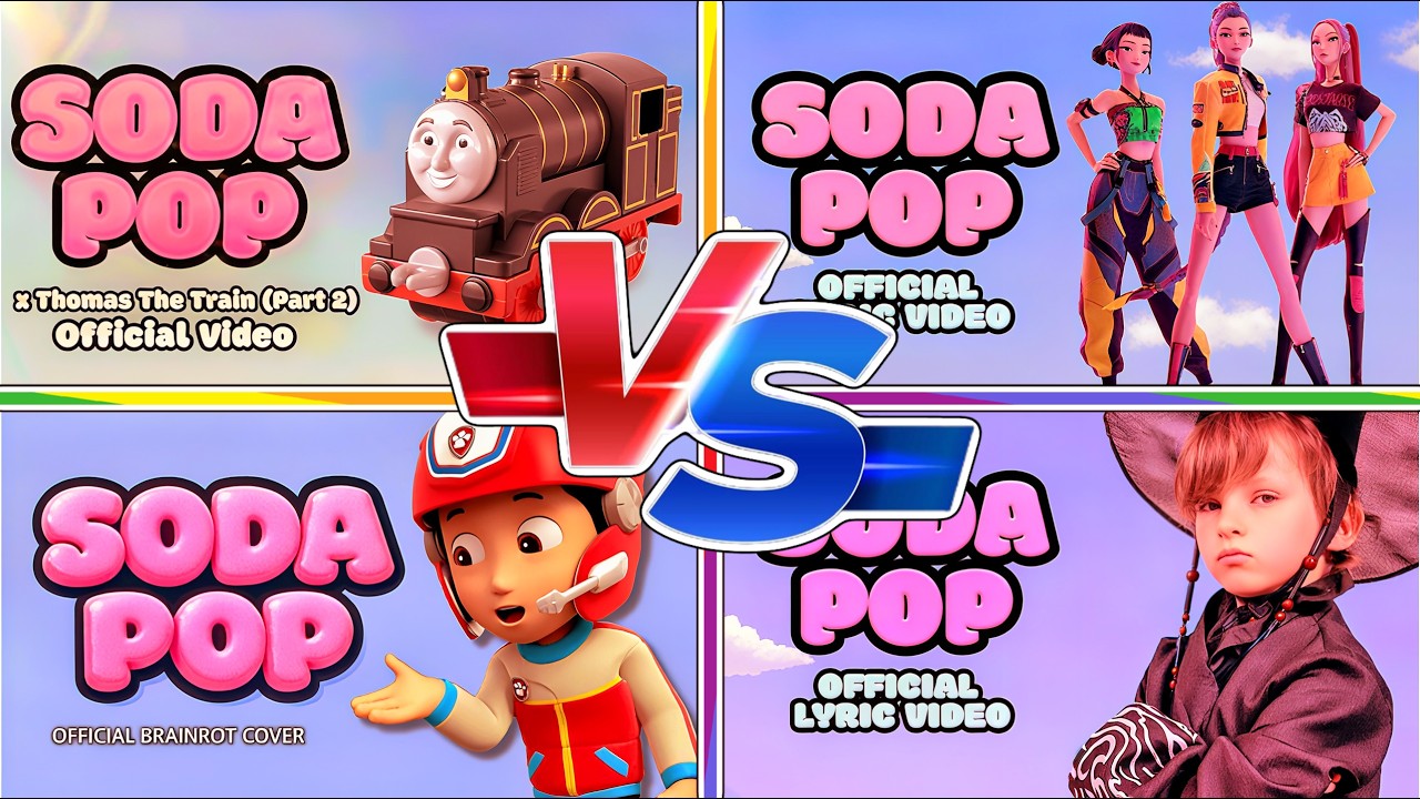 SODA POP - THOMAS THE TRAIN 🆚 KPOP DEMON HUNTERS 🆚 PAW PATROL 🆚 VANIA MANIA KIDS - MUSIC BATTLE