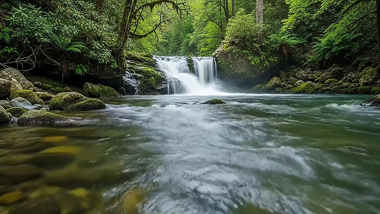 Quiet Forest River Flow | Relaxing Nature Sounds for Sleep and Stress Relief