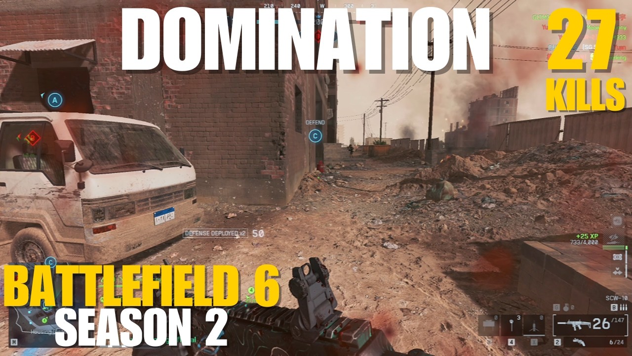 BATTLEFIELD 6 - DOMINATION 27KILLS! FULL Gameplay! New Sobek City Map! Season 2