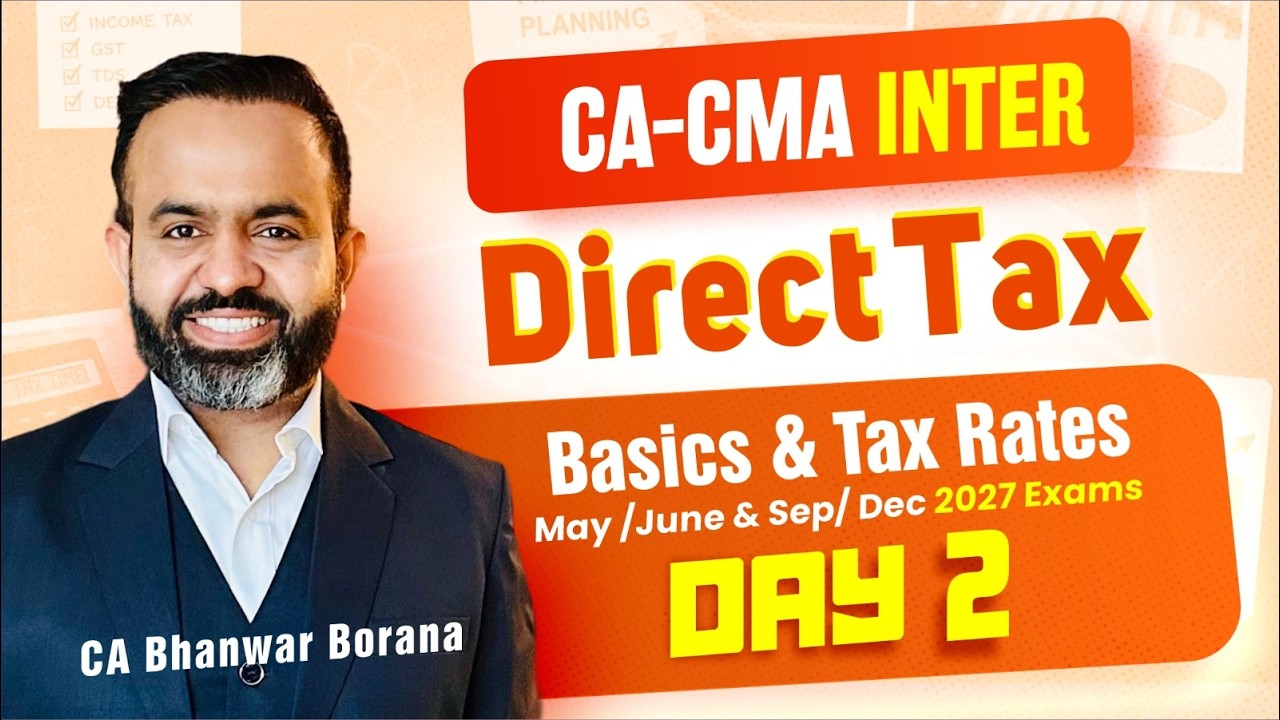 CA | CMA INTER DT MAY/SEP/JUNE/DEC 27 | DAY-2