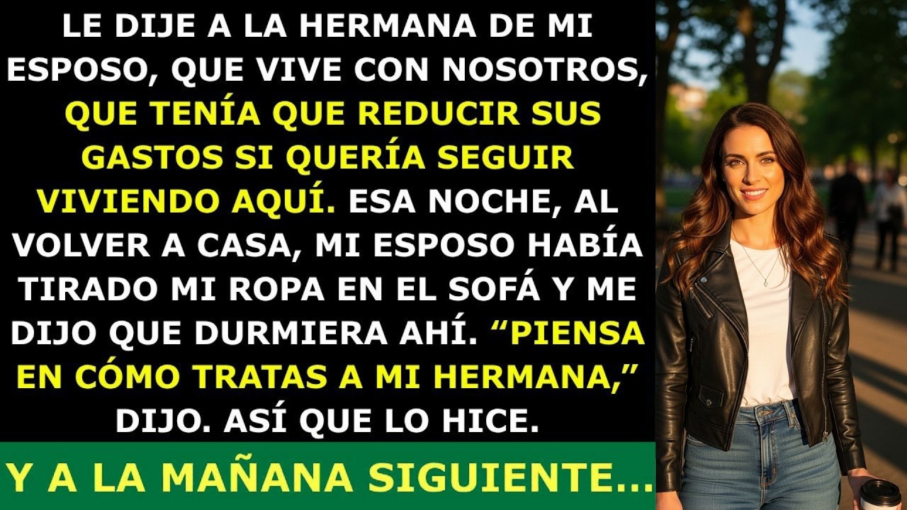 ' Mi Esposo Me Regañó por Decirle a Su Hermana Que Tenía Que Reducir Gastos Si Quería Quedarse 🔥