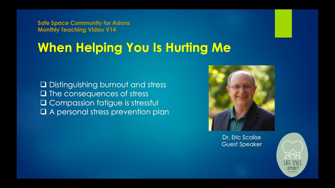 V14 SSC Video on Preventing Stress and Burnout by guest speaker, Dr. Eric Scalise