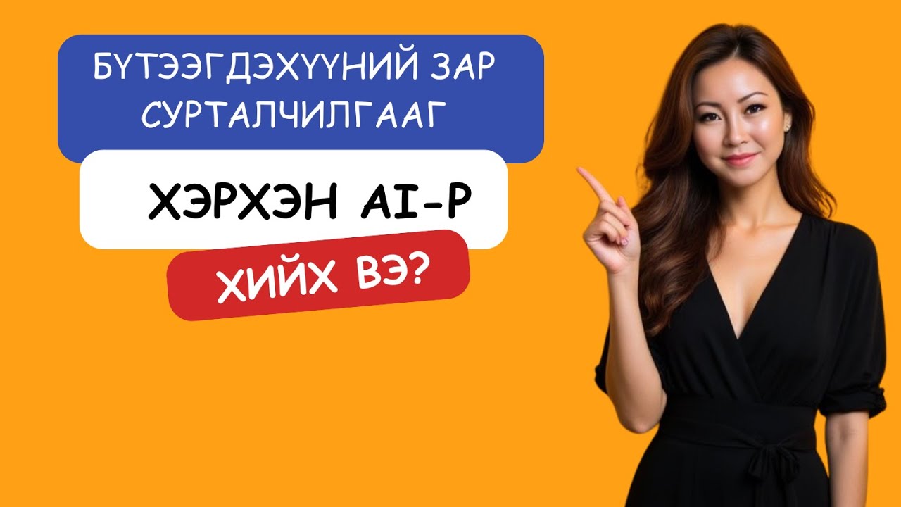 Бүтээгдэхүүний зар сурталчилгааг AI-p хийх