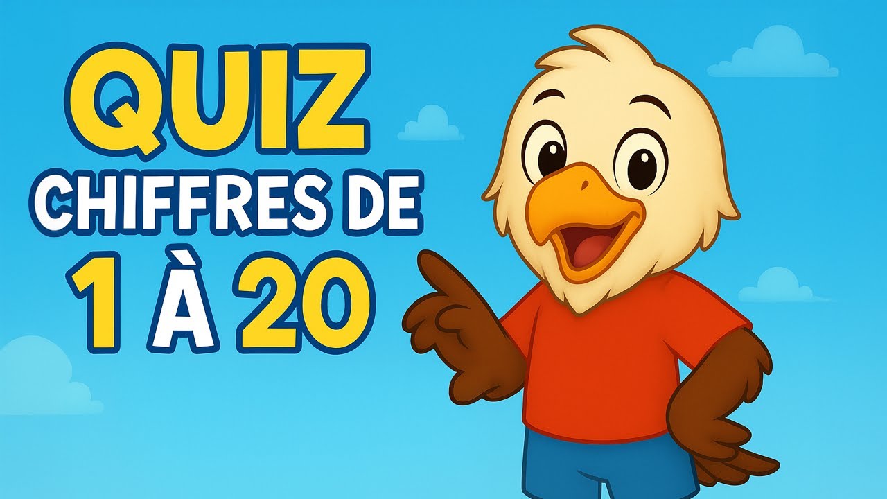 🔢 Quiz des Chiffres de 1 à 20 🎉 | Apprendre à Compter avec Petit Kido l’Aigle ! 🦅👶