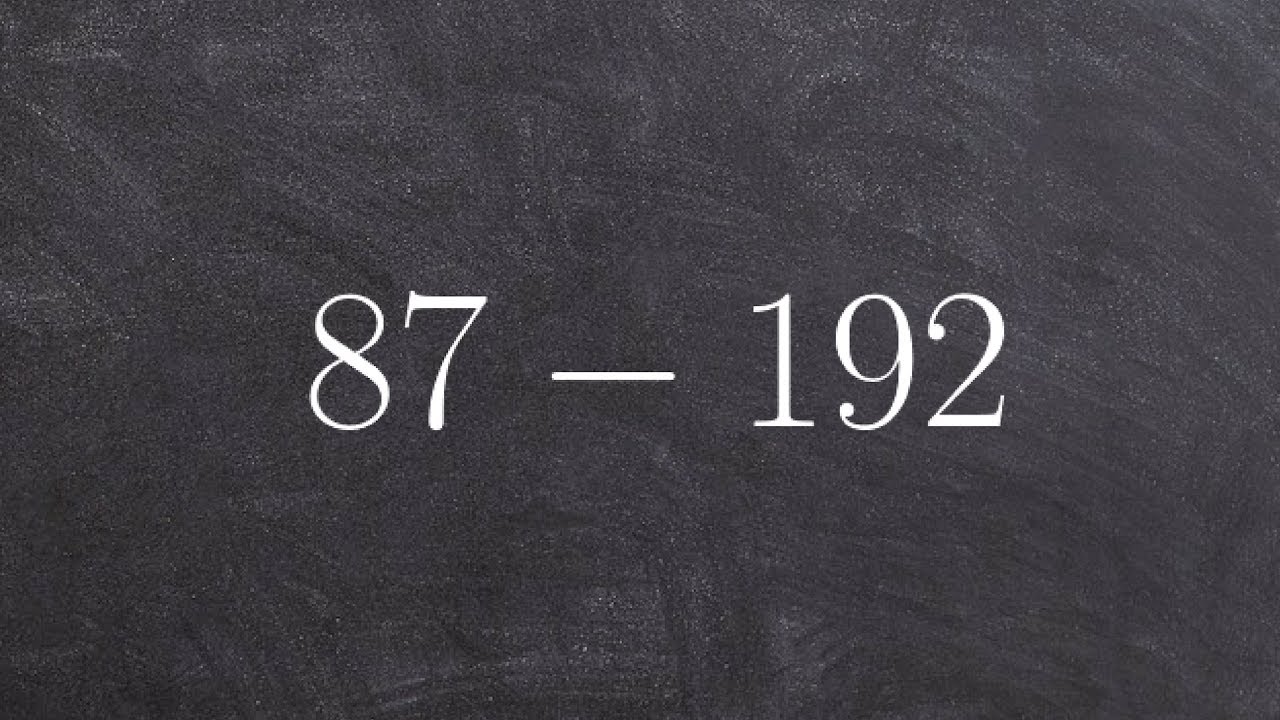 How to subtract a larger number from a smaller number