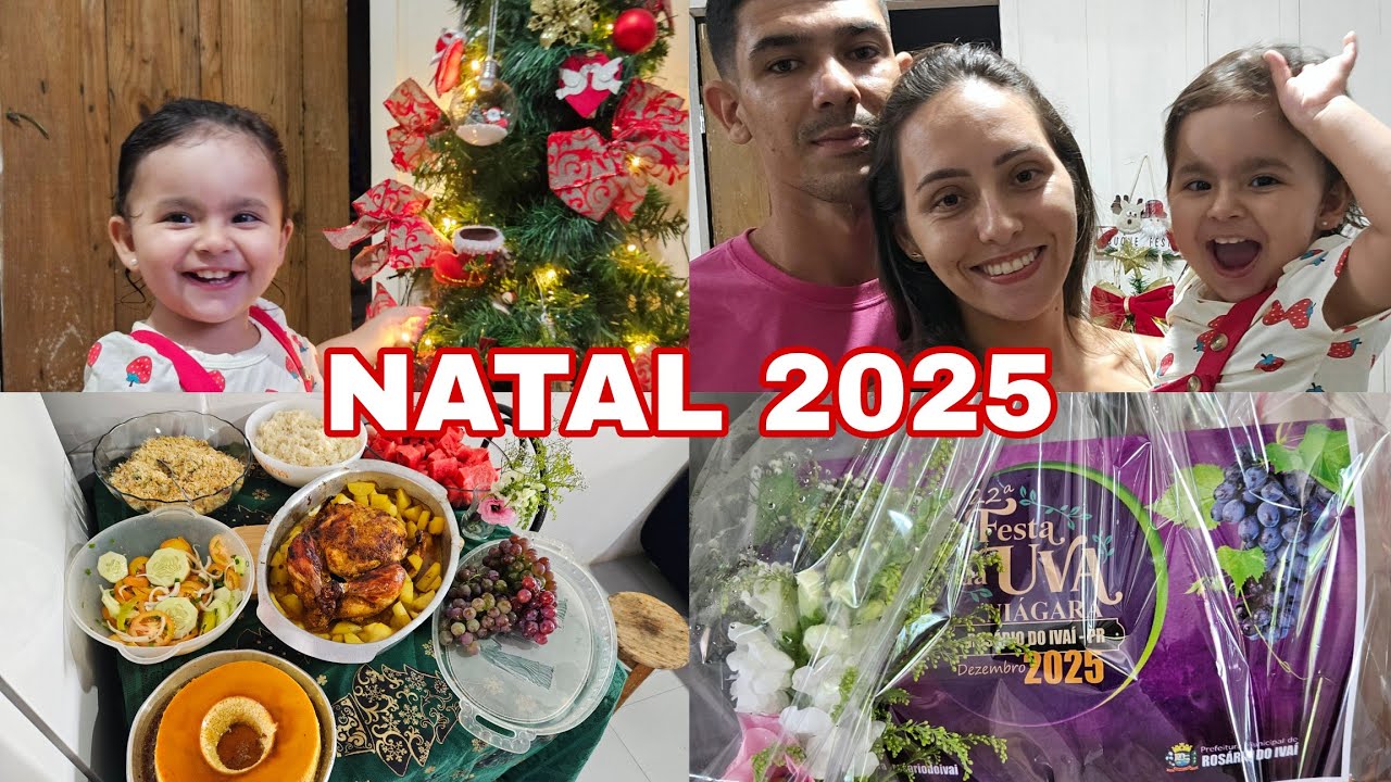 Um almoço de Natal simples, farto e cheio de amor do jeitinho que mais importa. Natal 2025.