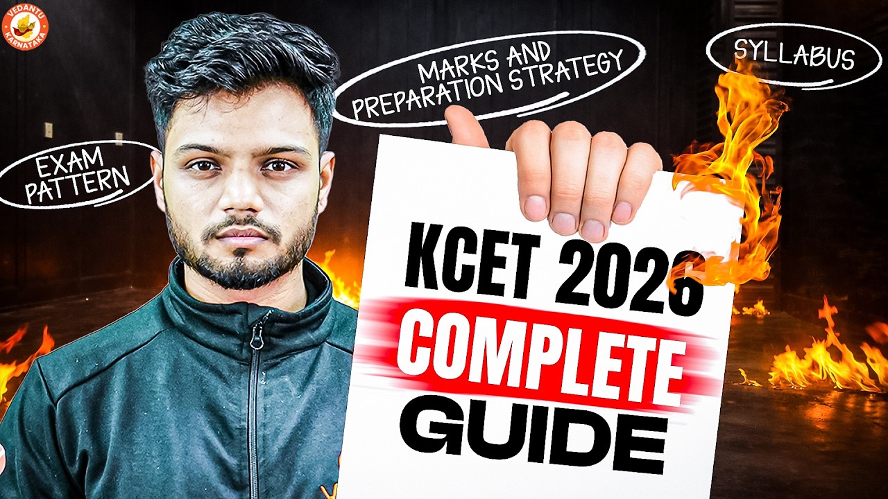 KCET 2026 Complete Guide 📚 | Exam Pattern, Syllabus, Marks & Strategy | Basavaraj Sir
