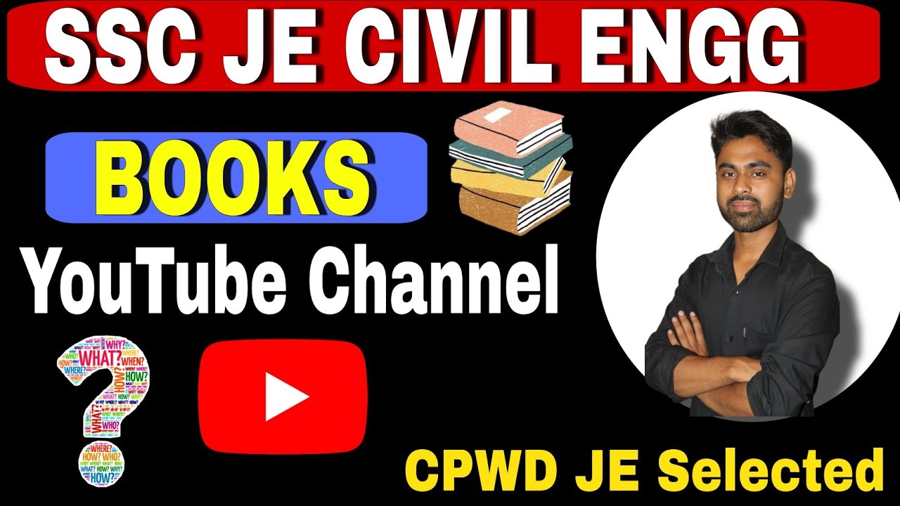 SSC JE BOOKS 📚 & YouTube Channel For Self Study|| SSC JE Self Study कैसे करे || By CPWD JE
