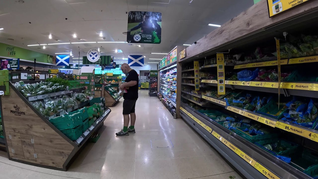 Morrisons Shopping Experience | 4K ASMR | Edinburgh