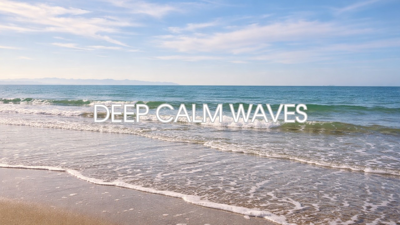 Calm Adriatic Sea 4K 🌊 Peaceful Ocean Waves for Sleep & Relaxation (1 Hour, No Music)