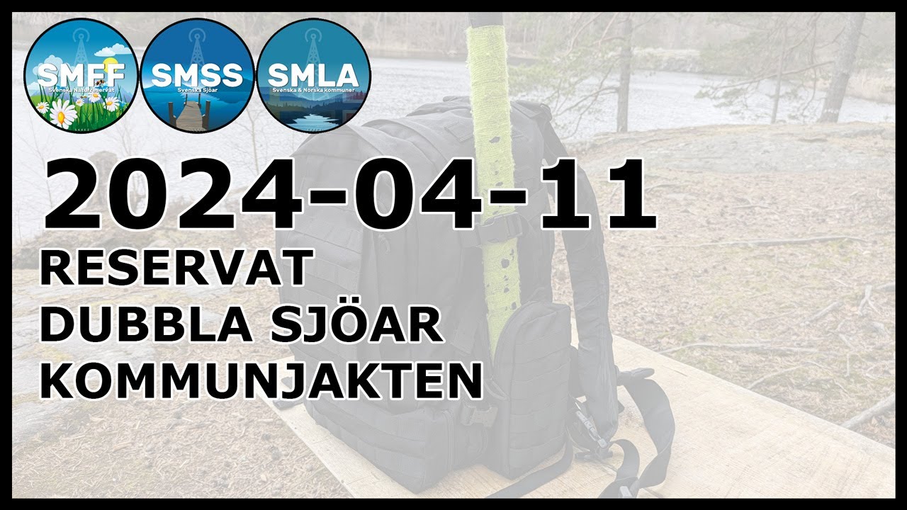 Amat&ouml;rradio fr&aring;n Tattby Naturreservat och dubbla sj&ouml;ar i Nacka Kommun