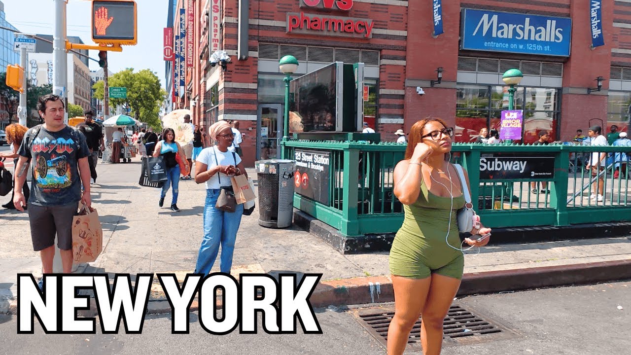 Walking in Harlem on a Hot Summer Day 🔥 NYC Tour from East to West
