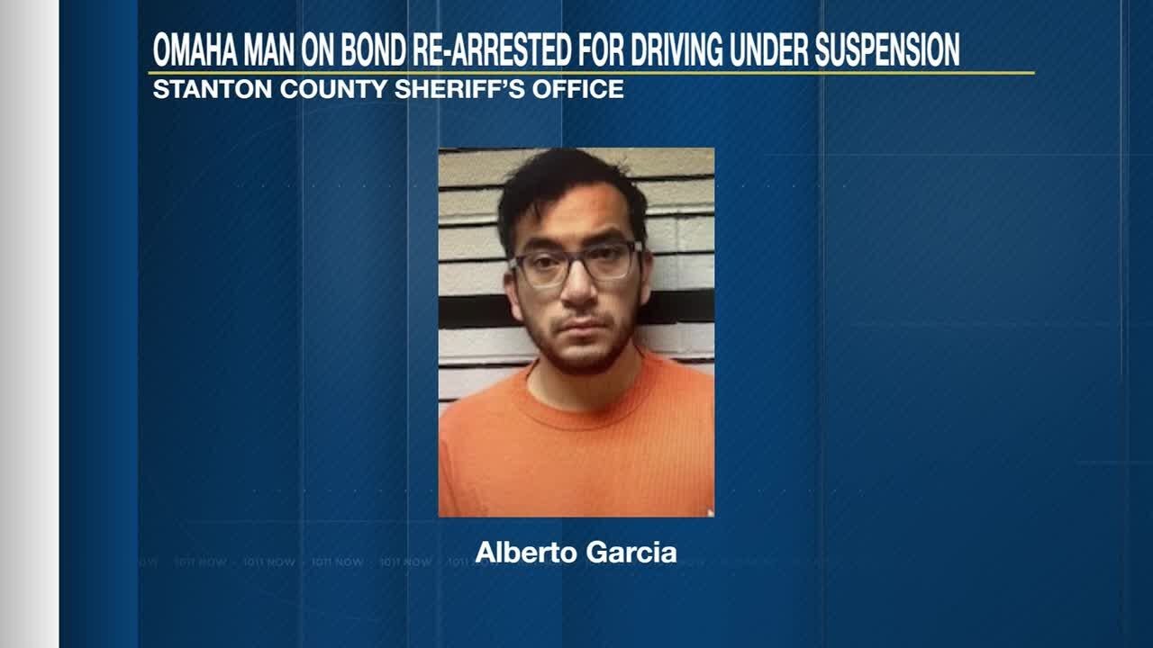 Omaha man out on bond for driving under suspension arrested again for same offense