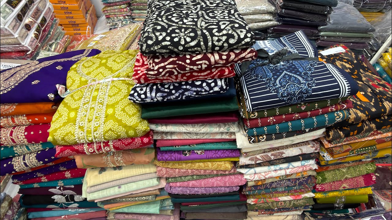 Chickpet Wholesale Unstitched Dress Materials | Best Salwar Fabrics | Single Piece Courier Available