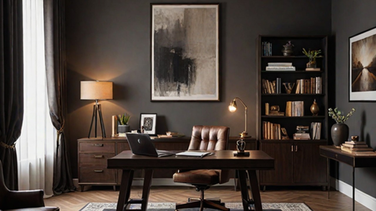 50 dark academia home office designs ideas|DecorVibes