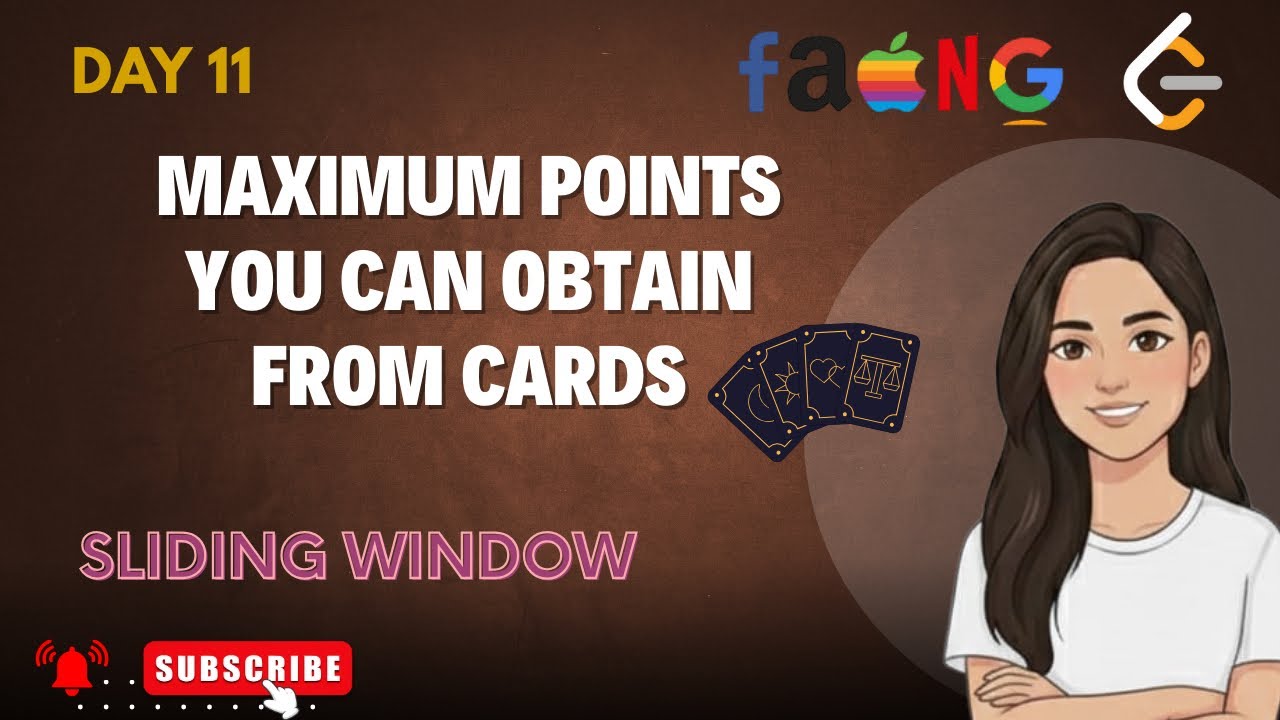 Maximum Points You Can Obtain from Cards | LeetCode Sliding Window 