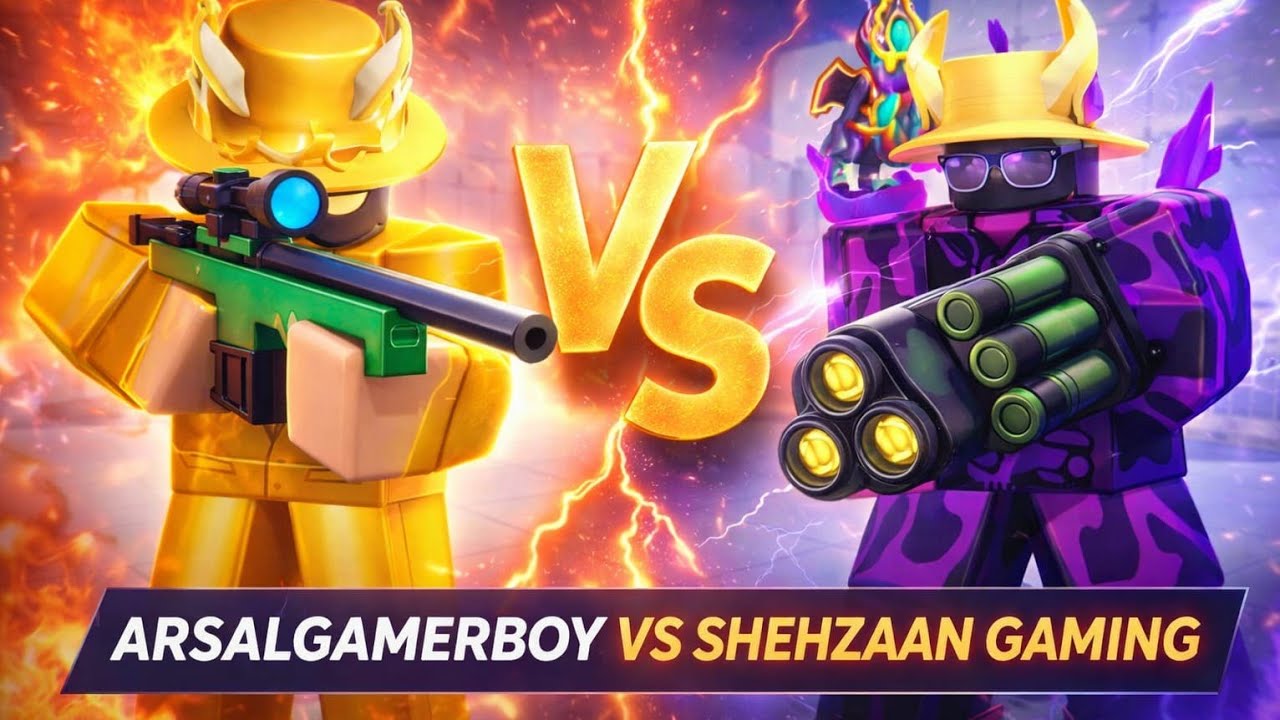 Roblox rivals 1v1 with my youtuber shehzaan gaming #edit long video 