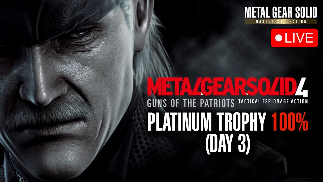 🔴 LIVE - METAL GEAR SOLID 4 | MASTER COLLECTION VOL. 2 (100% PLAYTHROUGH) [DAY THREE]