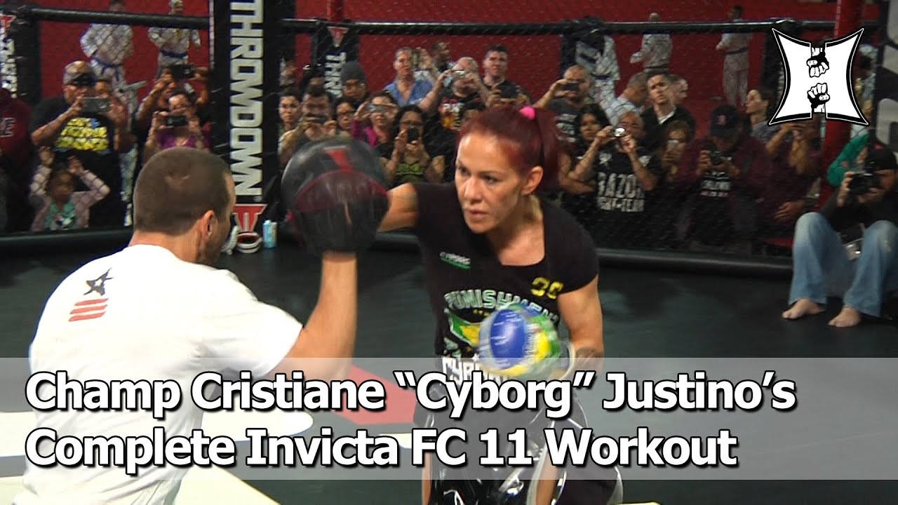 Invicta FC 11: Champ Cris &ldquo;Cyborg&rdquo; Justino Trains Before Title Fight w/ Tweet (Complete/Unedited)