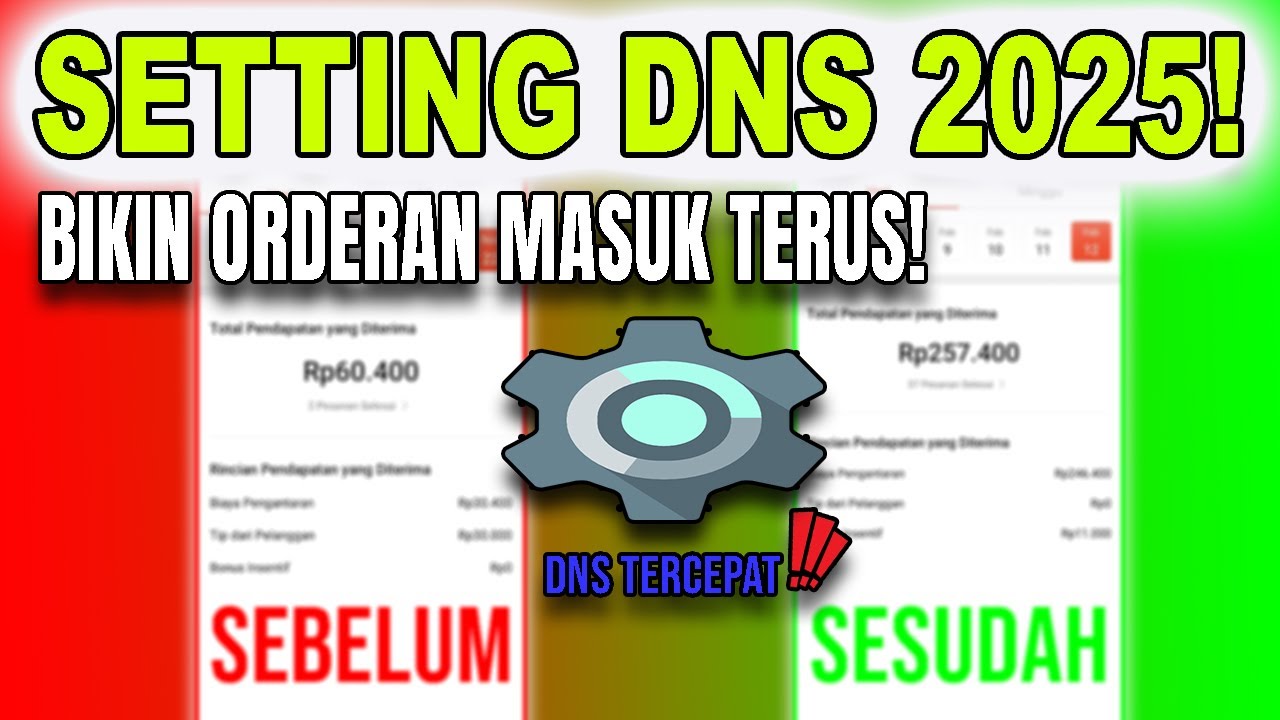 CARA SETTING DNS UNTUK GOJEK GRAB & SHOPEE FOOD DRIVER BIAR GACOR