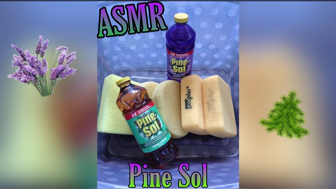 ASMR~Pine Sol|Oddly Satisfying Sponge Squeezing|Pine & Lavender|Sponge Rinsing|Mood & Sleep Aid