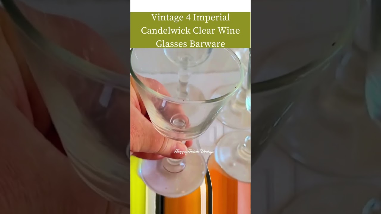 Vintage Wine Glasses