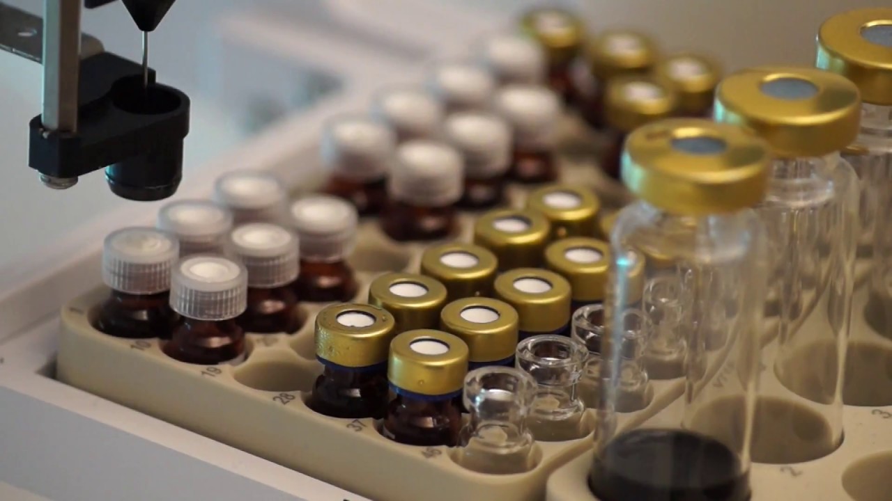 Sample preparation with liquid extraction in ultrasonic bath