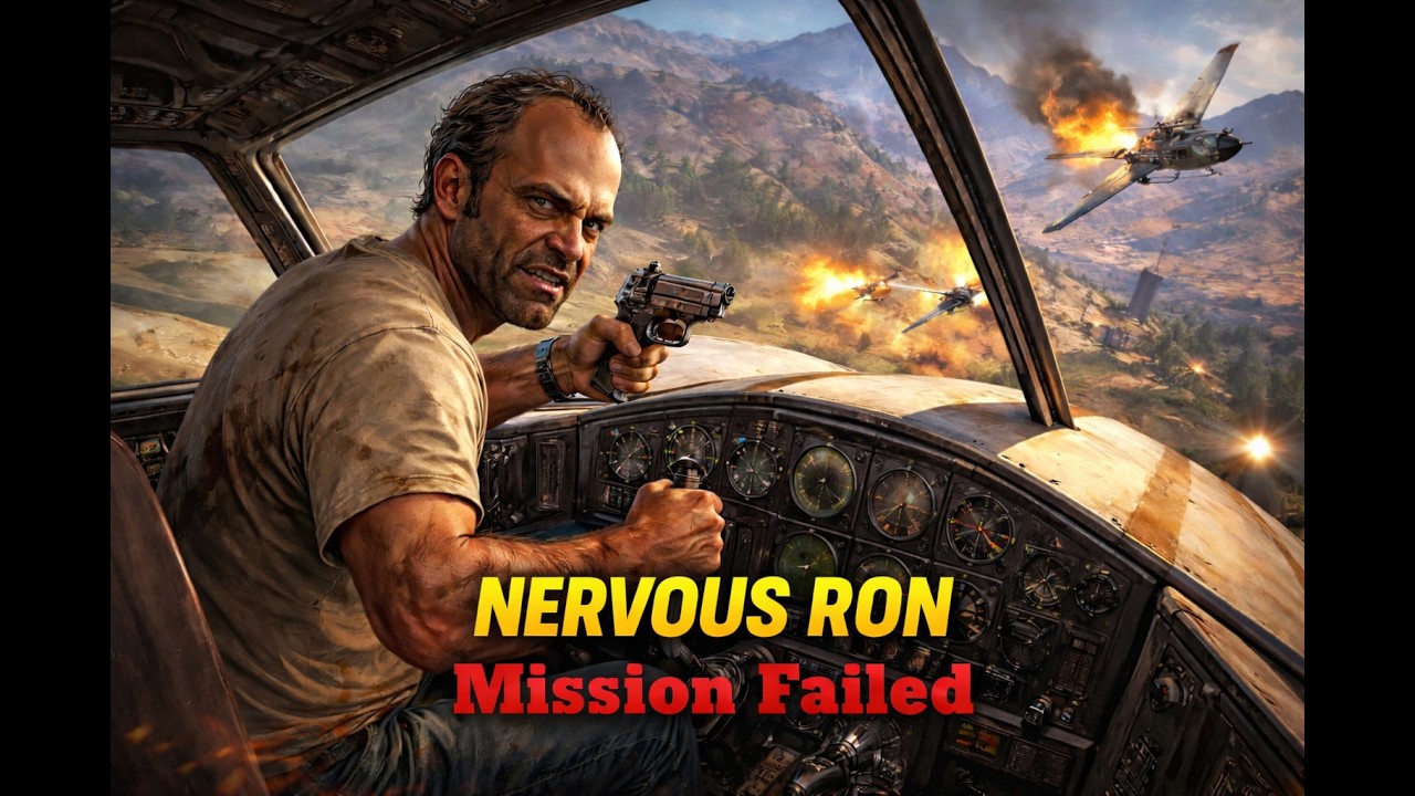 Trevor’s Cargo Plane Mission Goes Wrong 😈 | Nervous Ron | GTA 5 Gameplay - GTA 5 Live