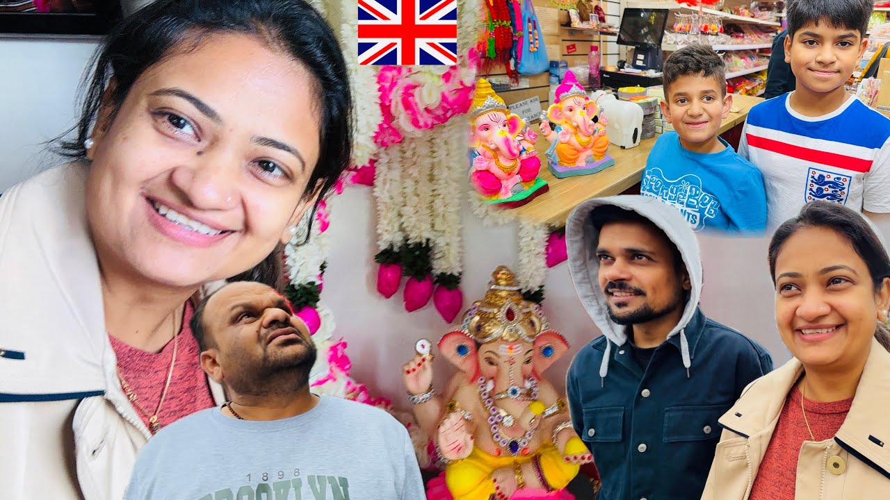Uk 🇬🇧 aate hi gaye ganpati lene melton road ! Ganesh chaturthi ke liye sab tayari start ho gai 