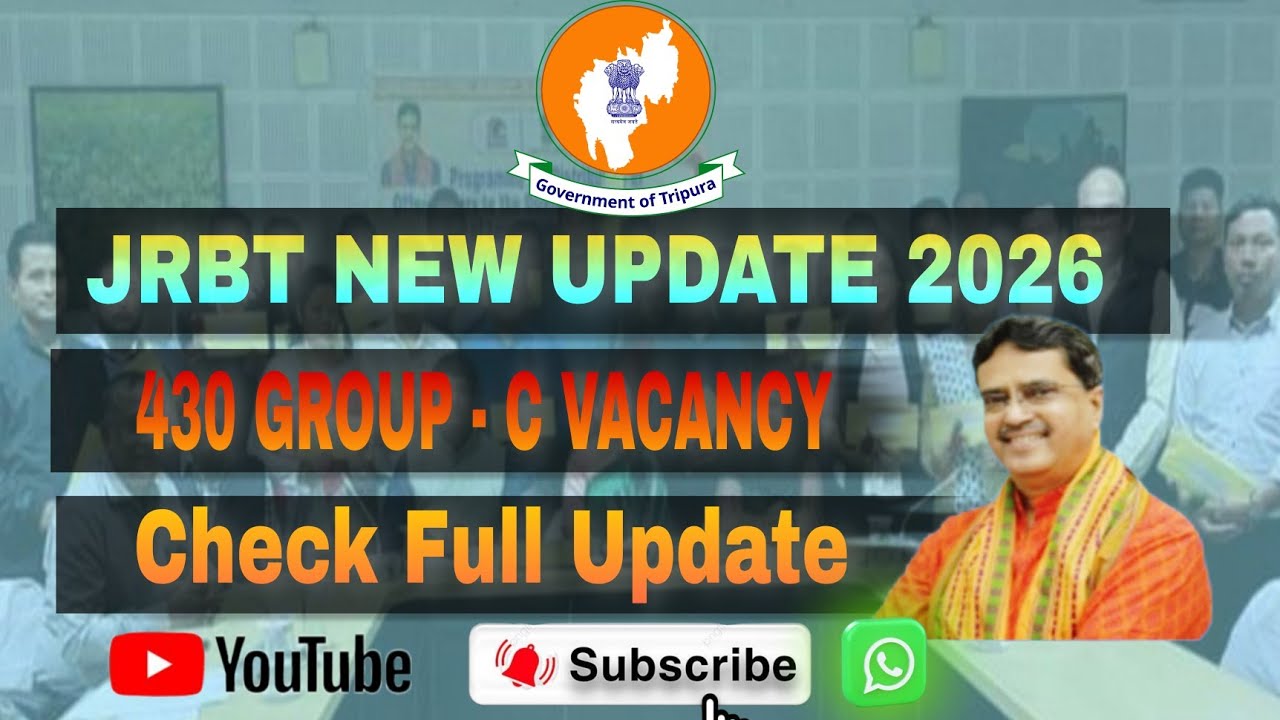 JRBT Group C Recruitment 2026 #jrbt2026 #jrbt #tripurajob 