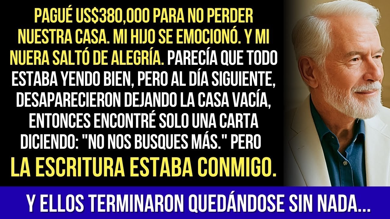 Cubrí La Deuda Para Salvar Nuestra Casa  Después, Dejaron Una Carta Y Vendieron Todo Sin Avisar