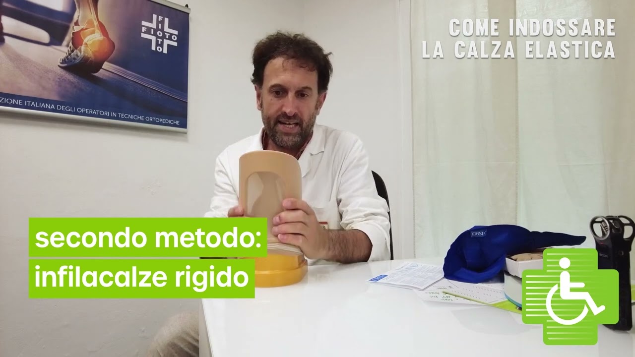 Come indossare la calza elastica