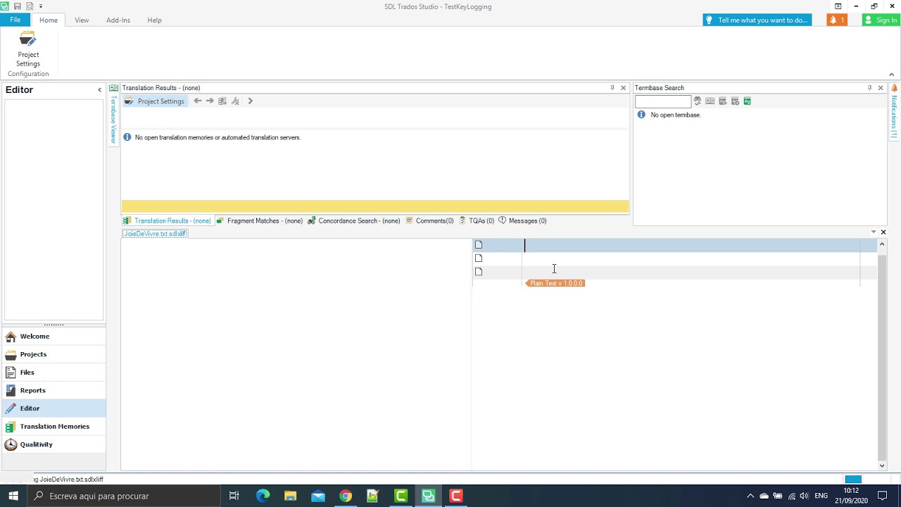How to Use Trados Studio to Conduct Keylogged Translation or Post-editing Experiments