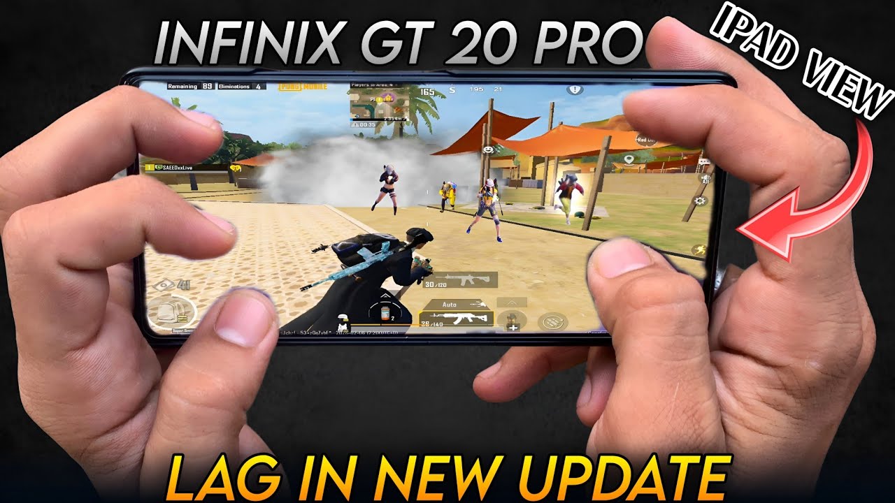 Handcam PUBG/BGMI Gameplay on Infinix GT 20 Pro 😱 iPad View + Smooth Gyro