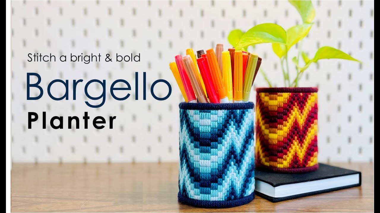 Bargello Planter