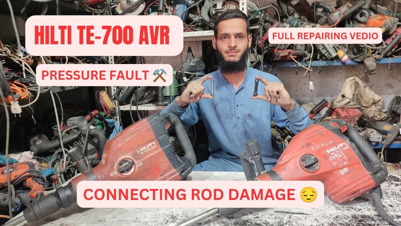 Hilti TE-700 AVR pressure fault | Hilti 700 connecting Rod fault | Hilti te 700 pressure repair